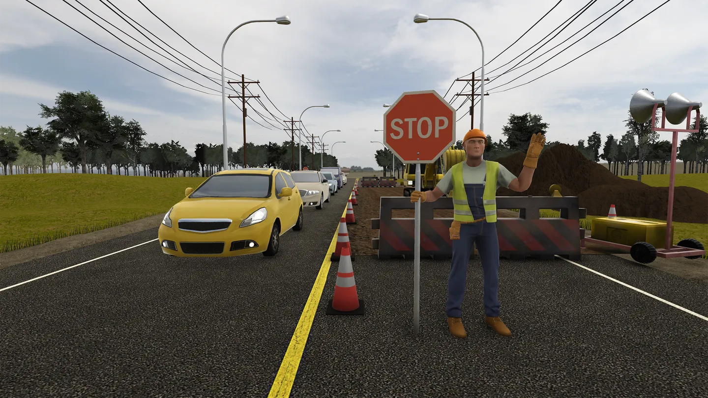 Daytime traffic management slow sign deployment
