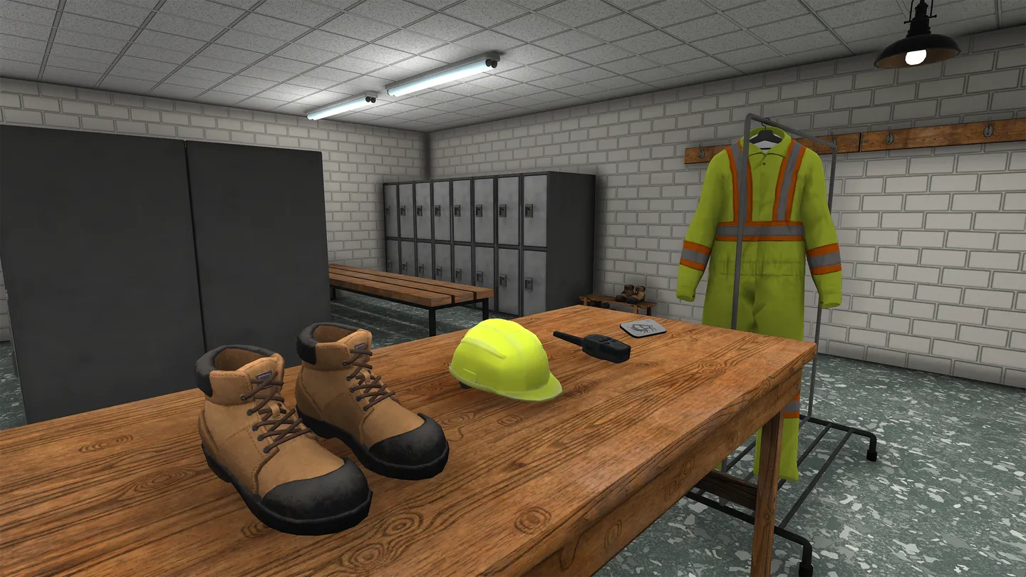 Pre-entry PPE locker room alignment