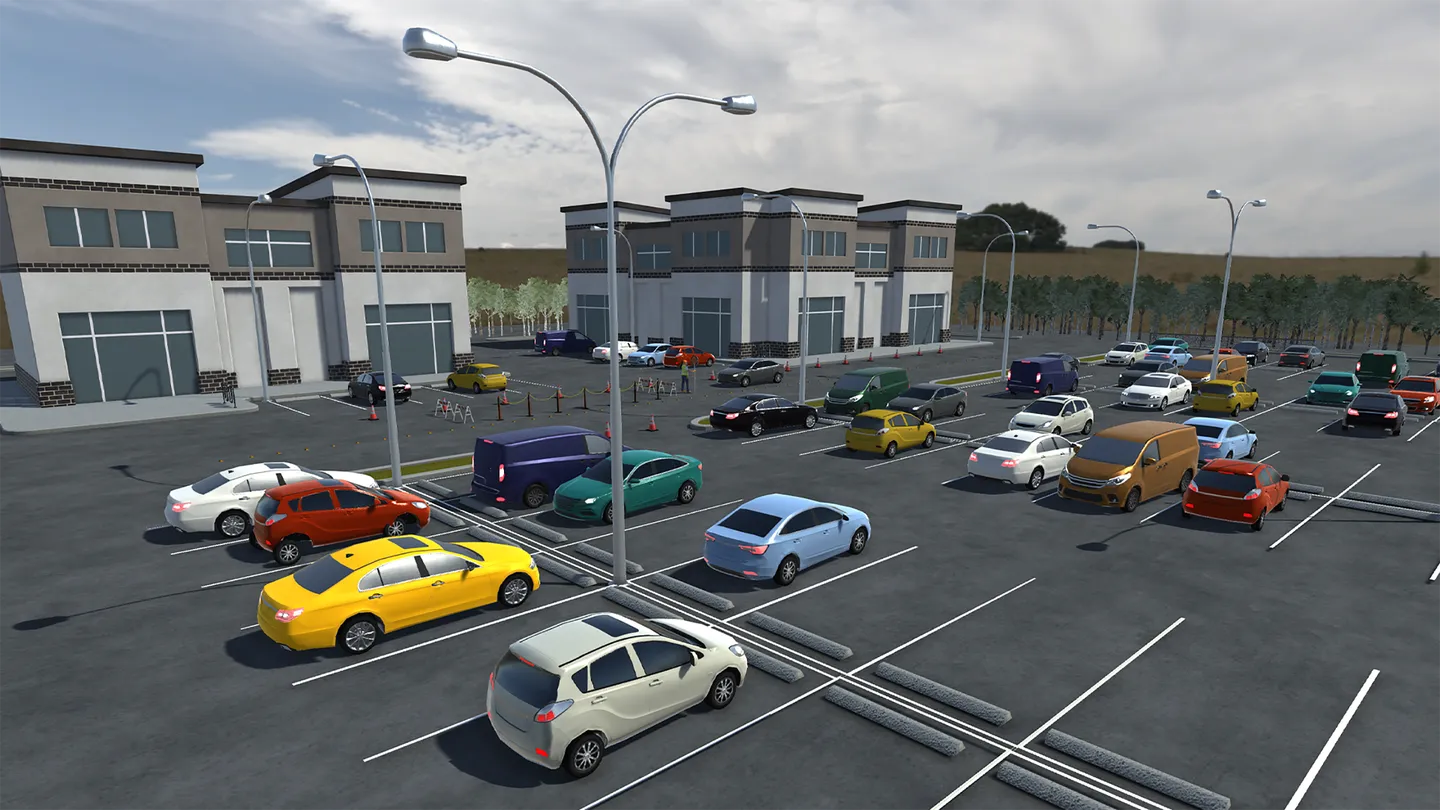 Expansive high-density traffic layout mapping