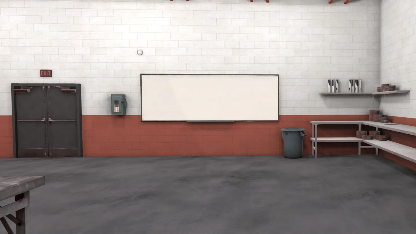 Classroom instruction space layout view